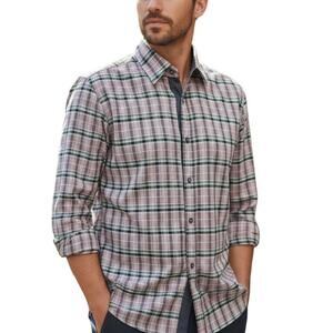 BOSS Hugo Boss Dress Shirt Men L Regular Fit Multicolor Plaid Long Sleeve